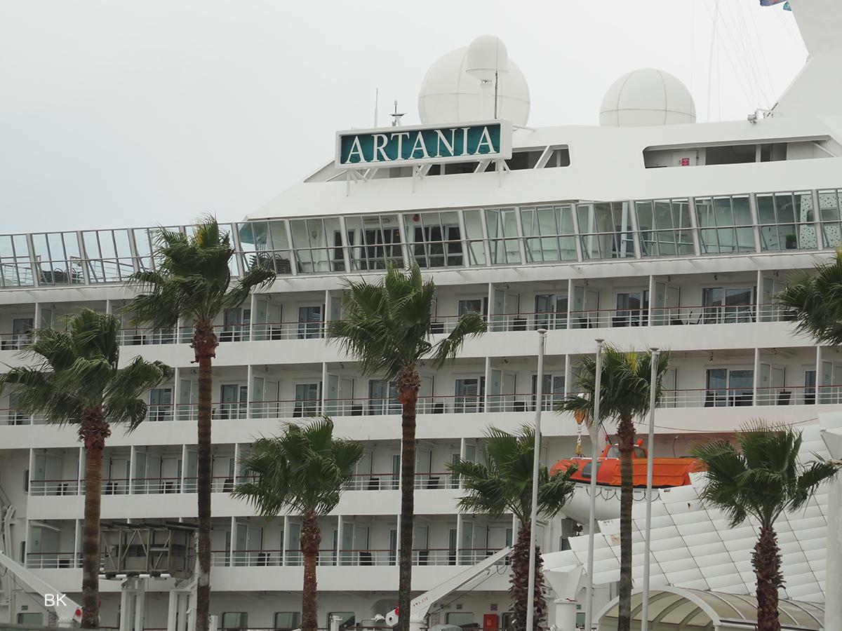 「ARTANIＡ」の名前が付けられた船体。