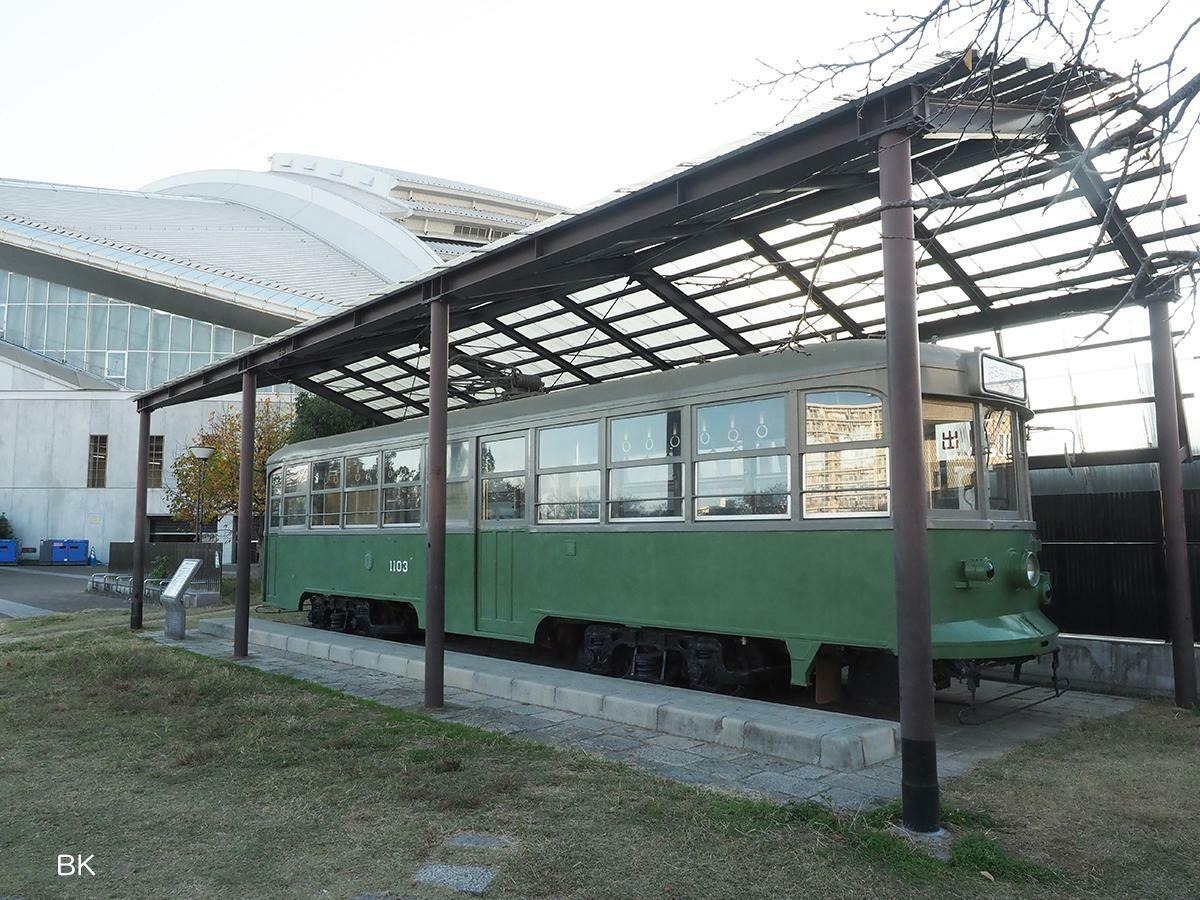 車両はノエビアスタジアム神戸の裏手に展示されている。