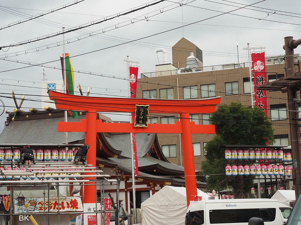 淀川長治の生家が近くにあった柳原蛭子神社。