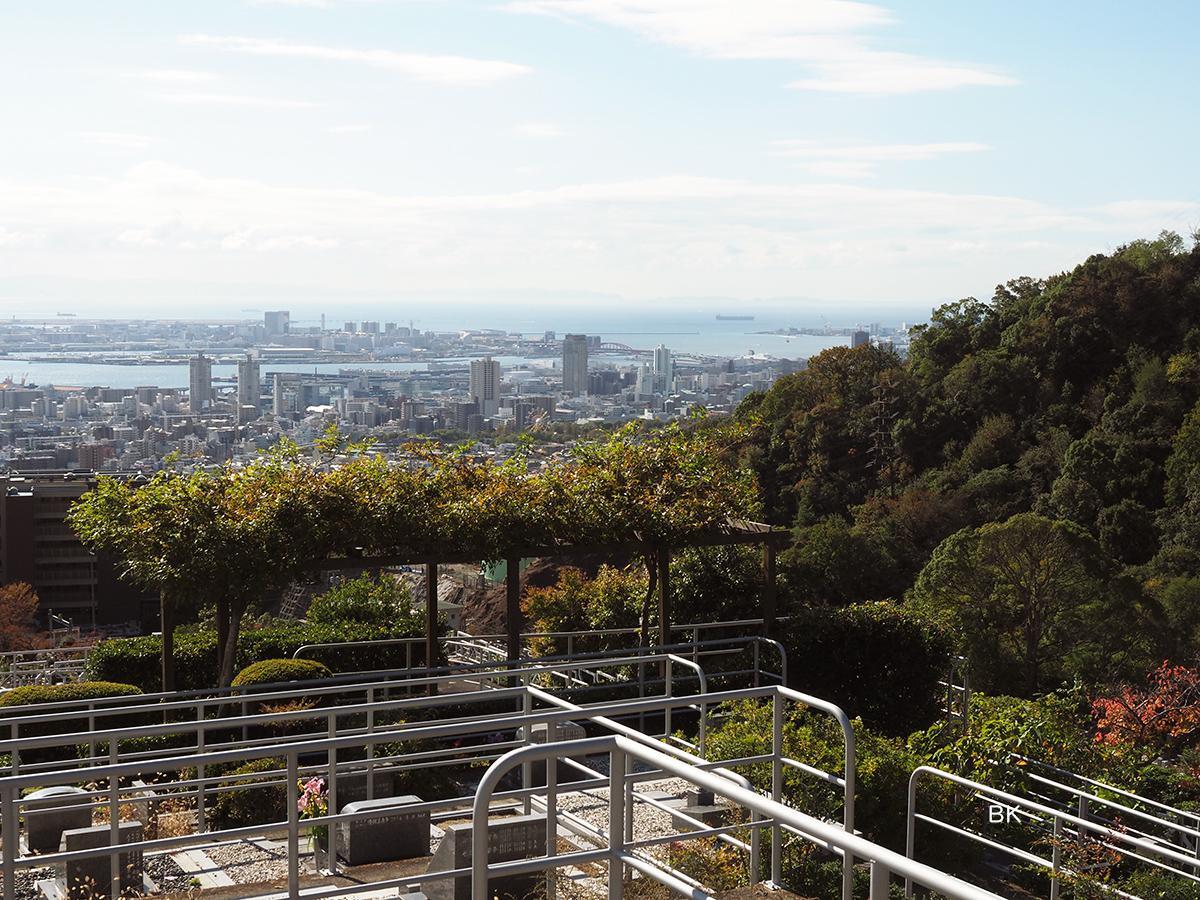 ロケ地となった長峰霊園。