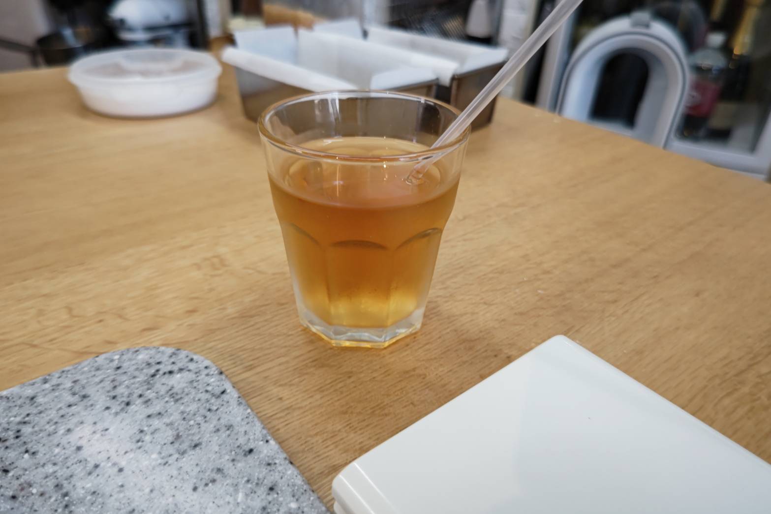ウェルカムドリンク、今の季節はありがたい!