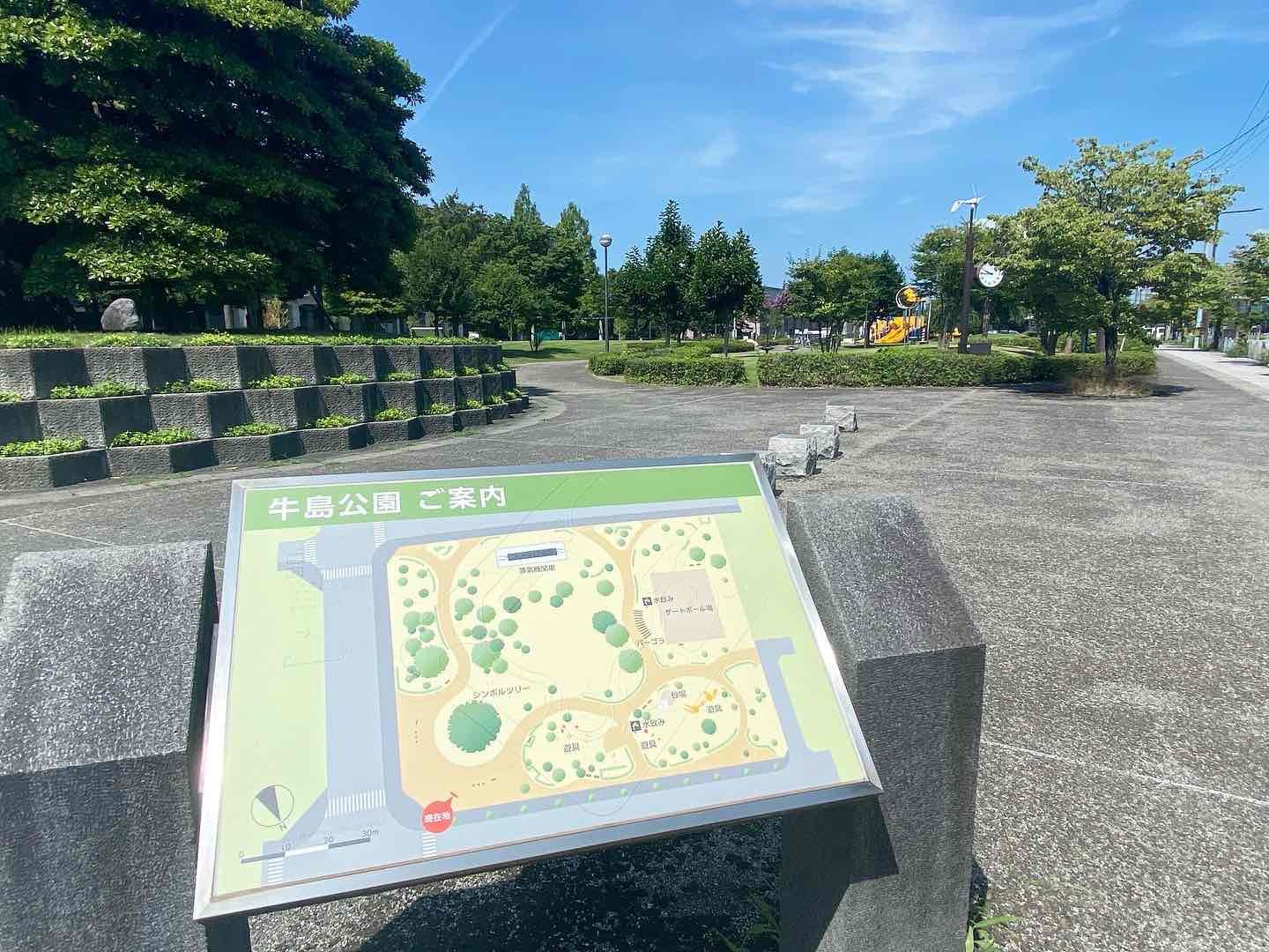 牛島公園の園内マップ