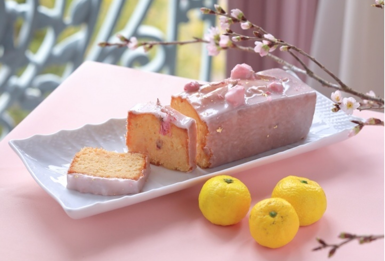 パウンドケーキ　さくら　Cake aux SAKURA　株式会社長楽館提供