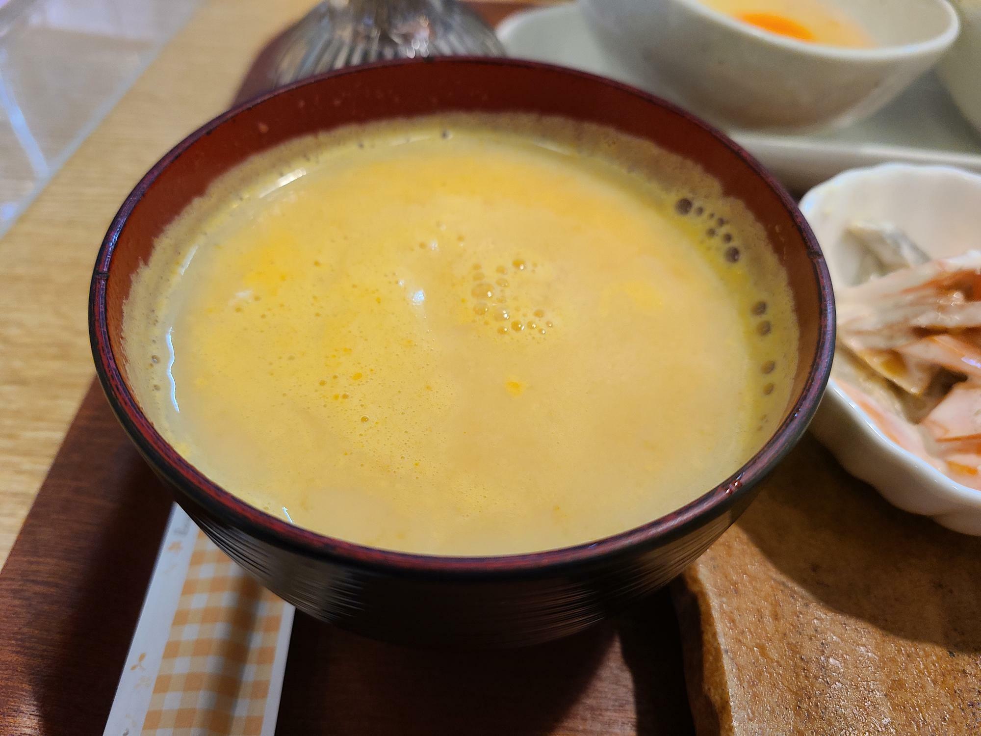 にんじんの豆乳スープが絶品