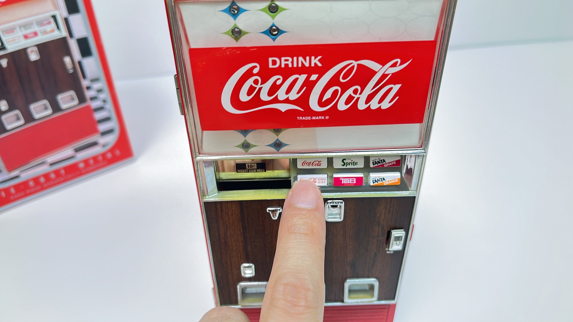 レア】 コカ・コーラ 自販機型貯金箱 コインバンク 箱 説明書付き 昭和 