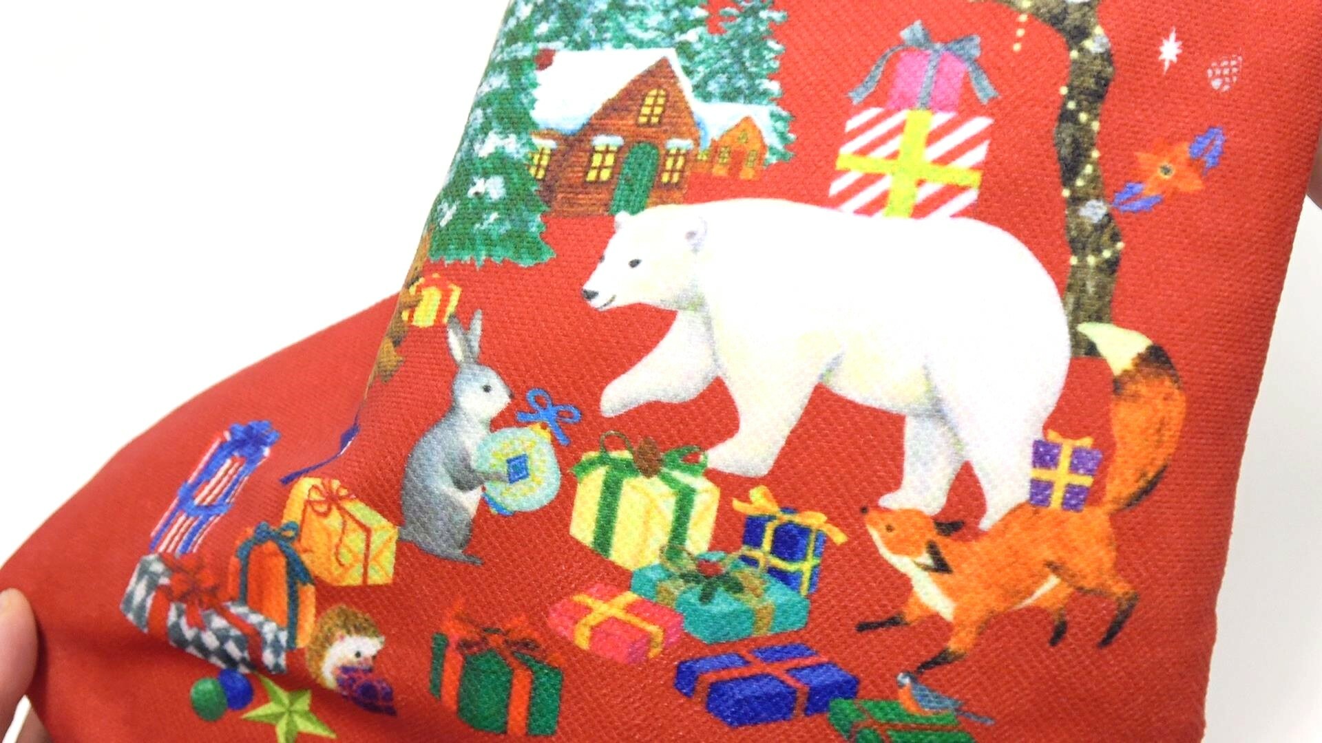 動物たちのイラストが可愛いカルディのオリジナル クリスマスソックス