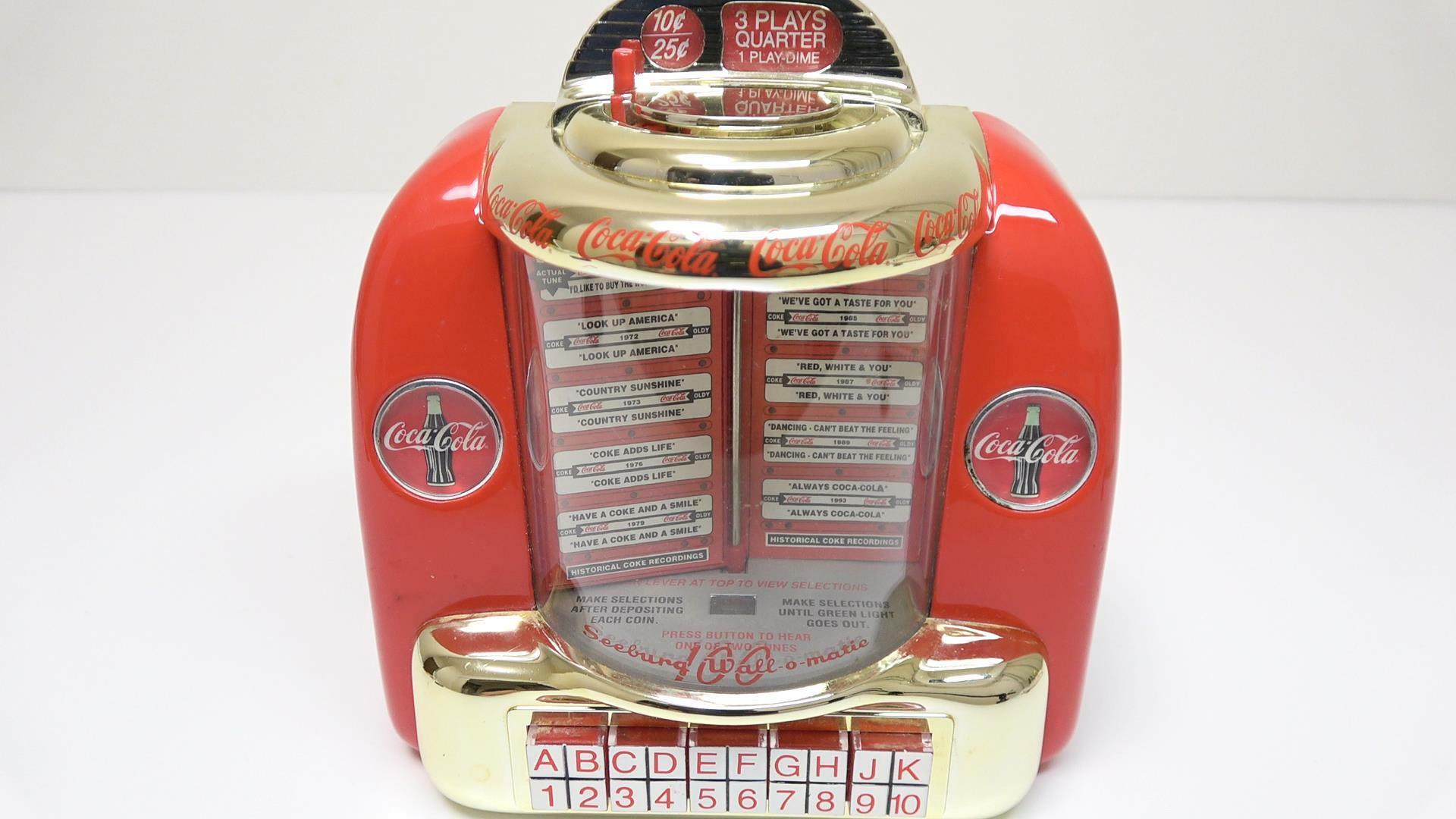 30年ほど前のコーラのジュークボックス型貯金箱　本体