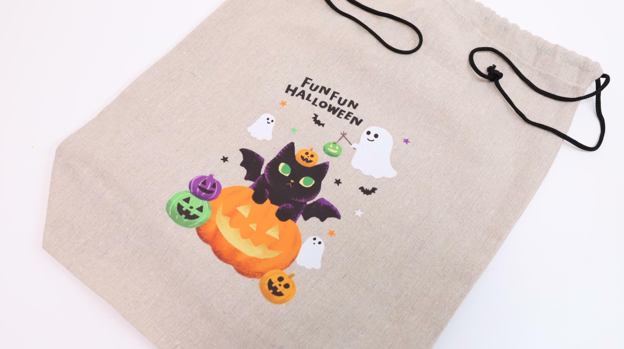 カルディ「ハロウィン バラエティバッグ」　巾着バッグ