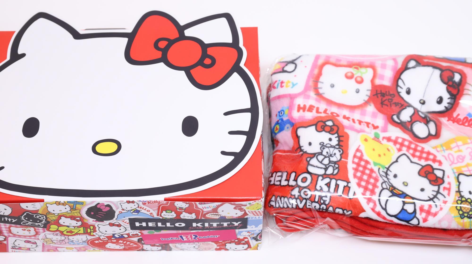 1447 ハローキティブランケットセット ハローキティとサーティワンがコラボ!ハローキティ バースデー