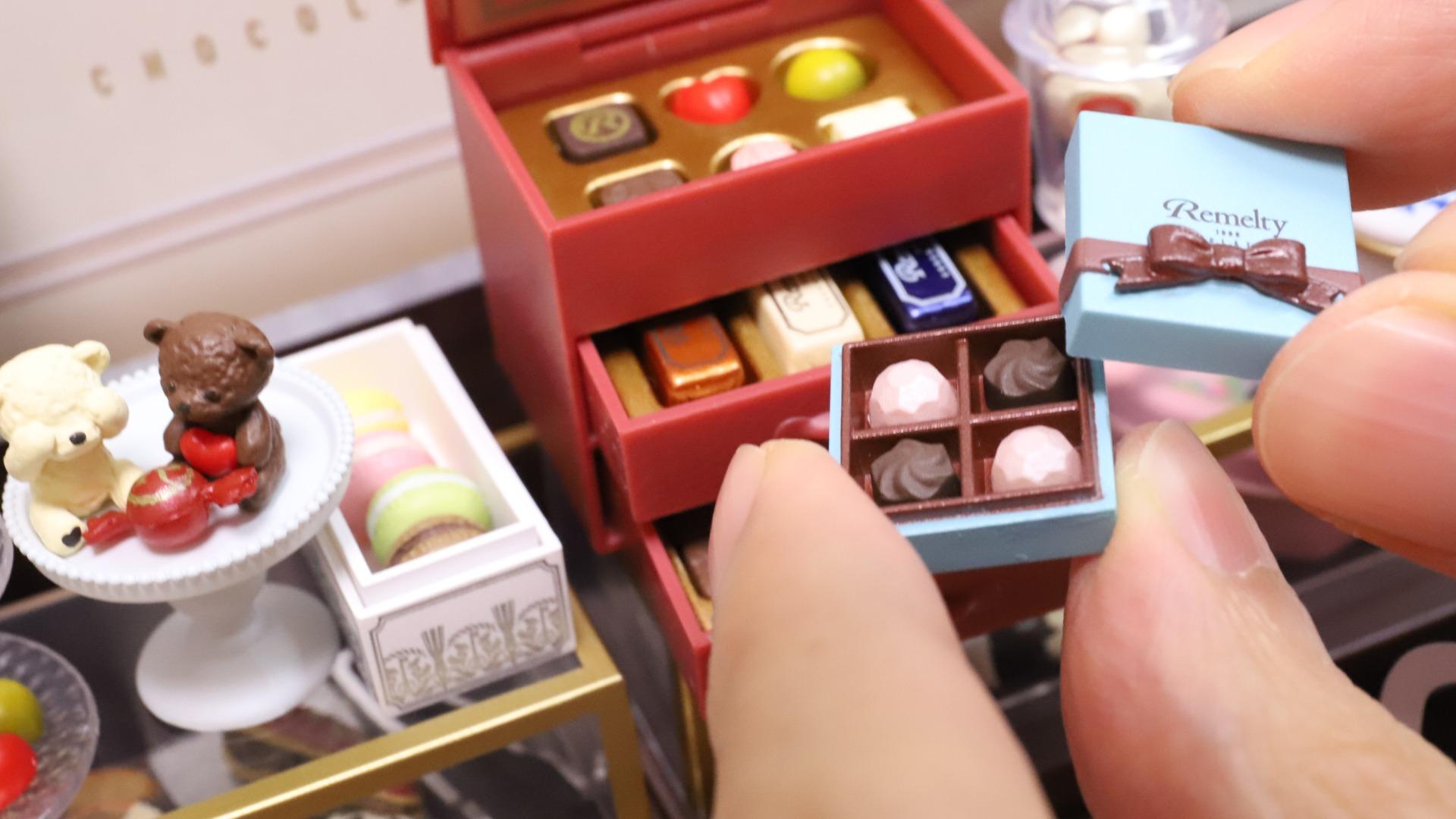 自宅でチョコレート専門店を再現。リーメントぷちサンプル 自宅でチョコレート専門店を再現。リーメントぷちサンプル