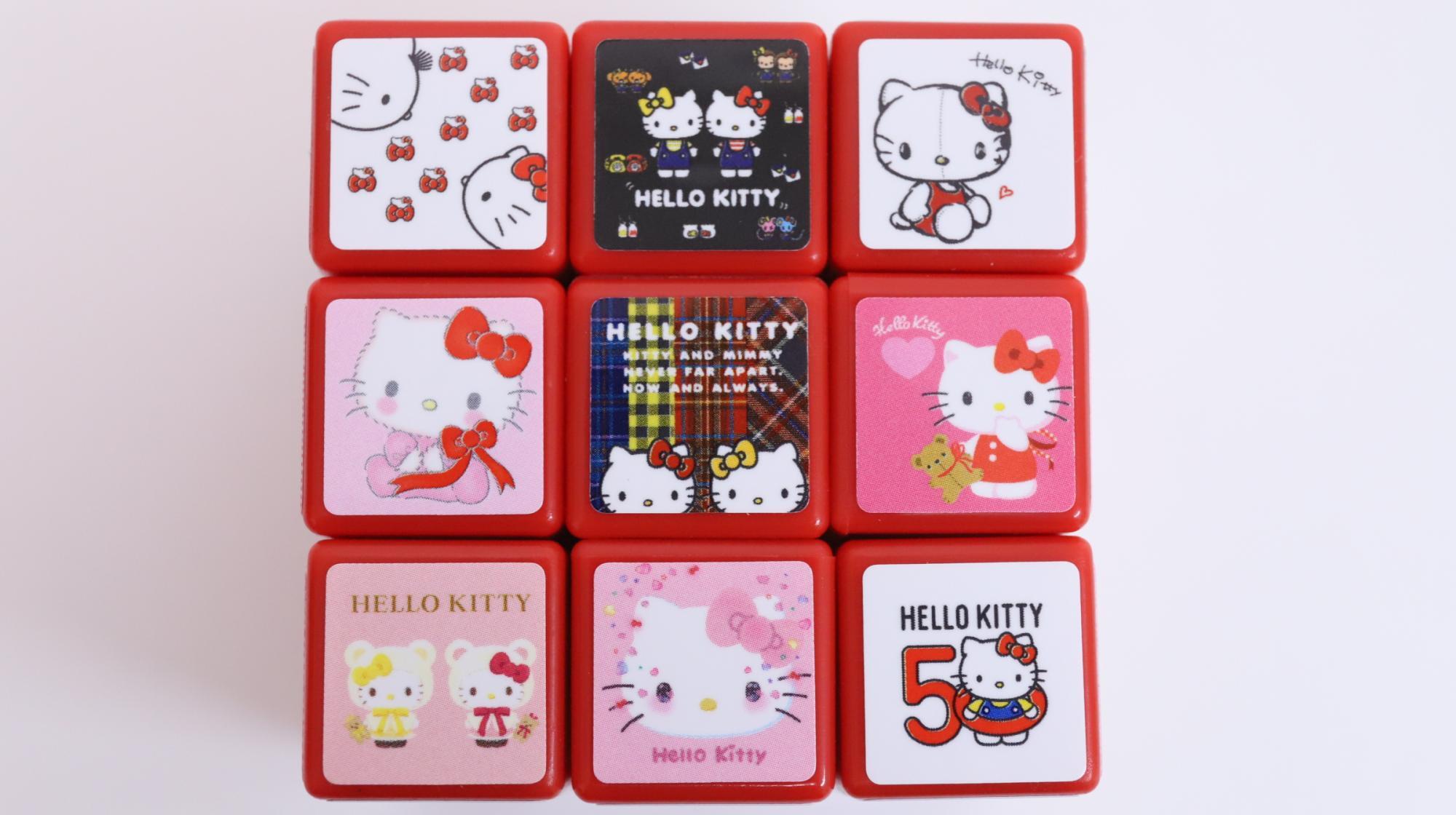 ハローキティ】全部のキューブにキティちゃん!50周年記念の特別 ハローキティ】全部のキューブにキティちゃん!50周年記念の特別