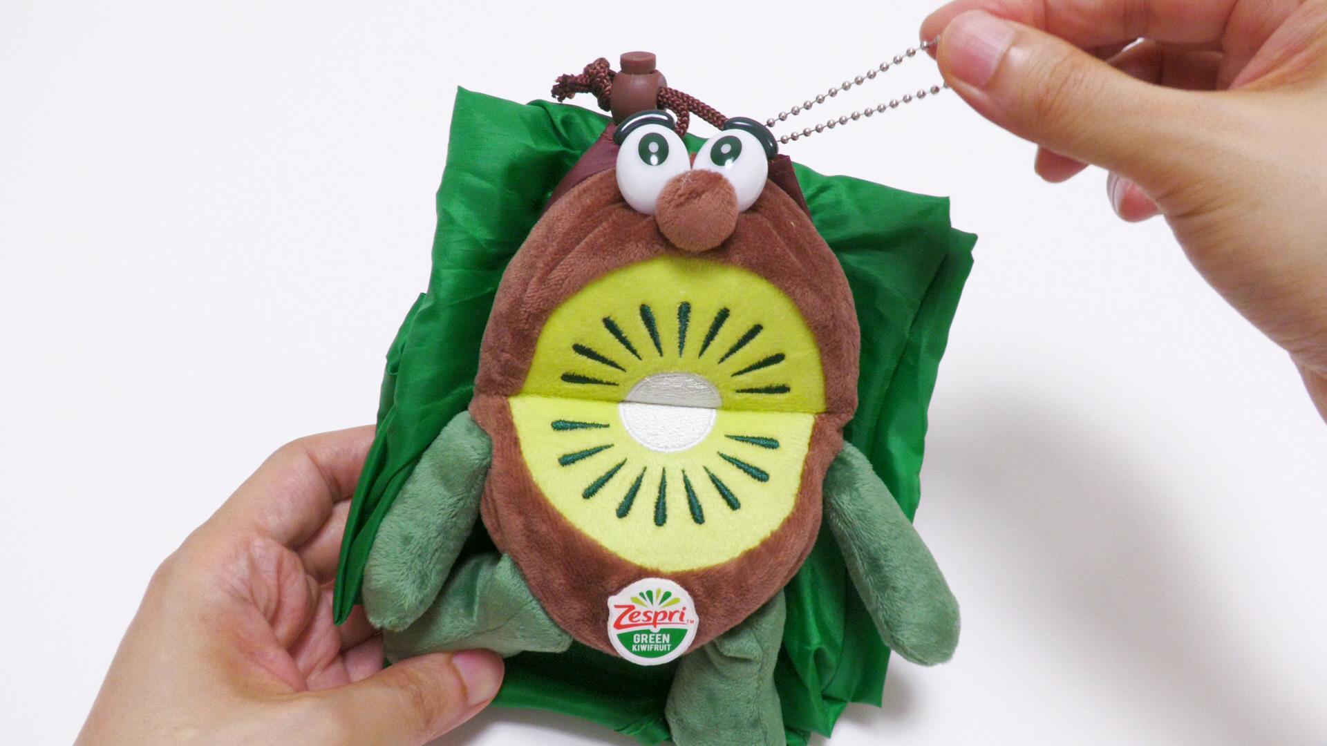 ゼスプリ　キウイブラザーズ　ぬいぐるみエコバッグ　未開封×2個セット　新品 新品】ゼスプリ キウイブラザーズ ぬいぐるみ エコバッグ InRed