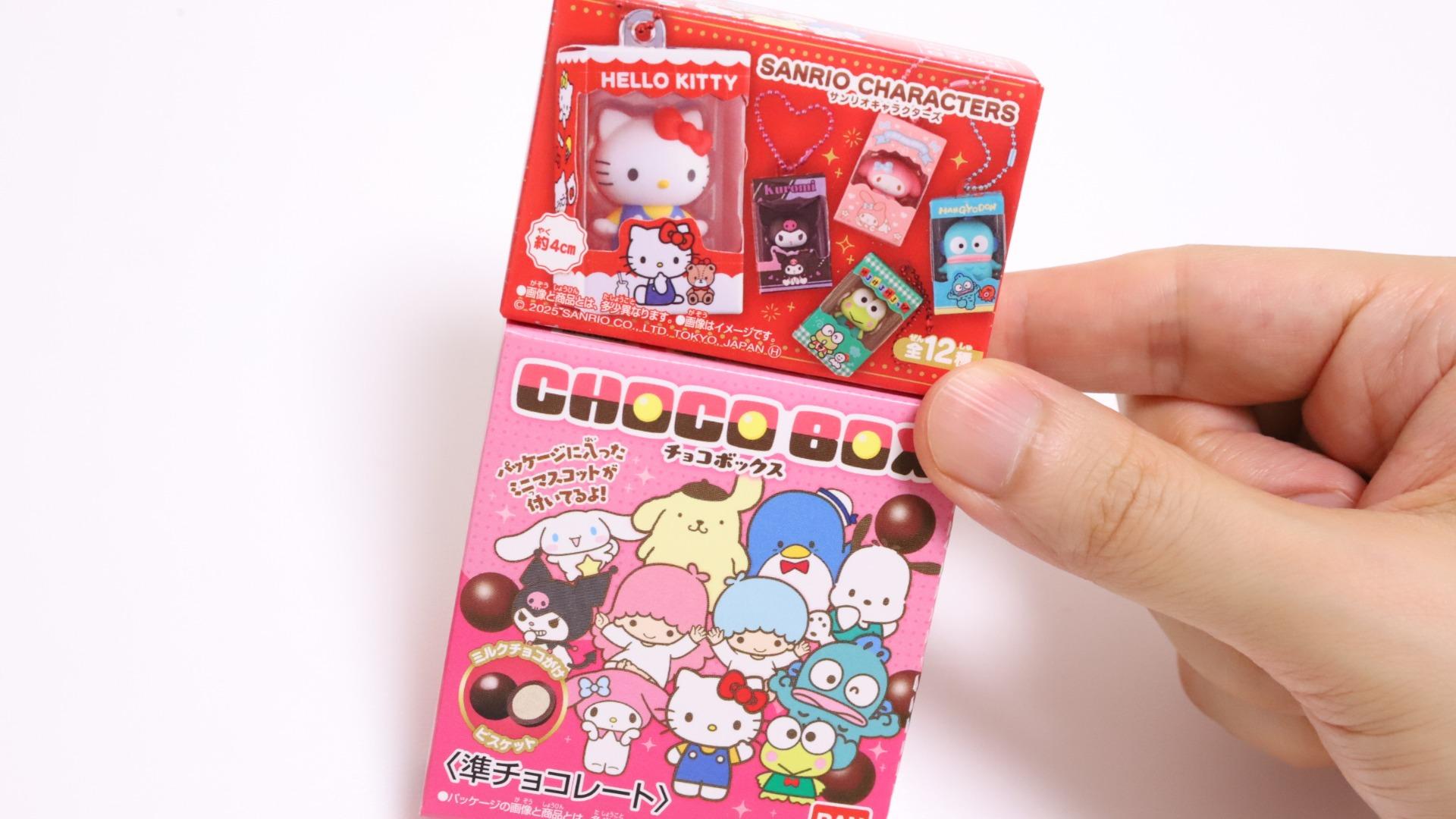 【10個セット】サンリオキャラクターズ チョコボックス 未開封 (お菓子なし) サンリオ】コンビニで見つけたサンリオキャラクターズチョコ