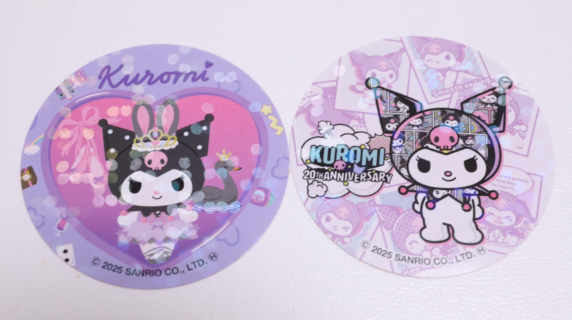 サンリオ】セブン限定のマイメロディとクロミのキラキラシール