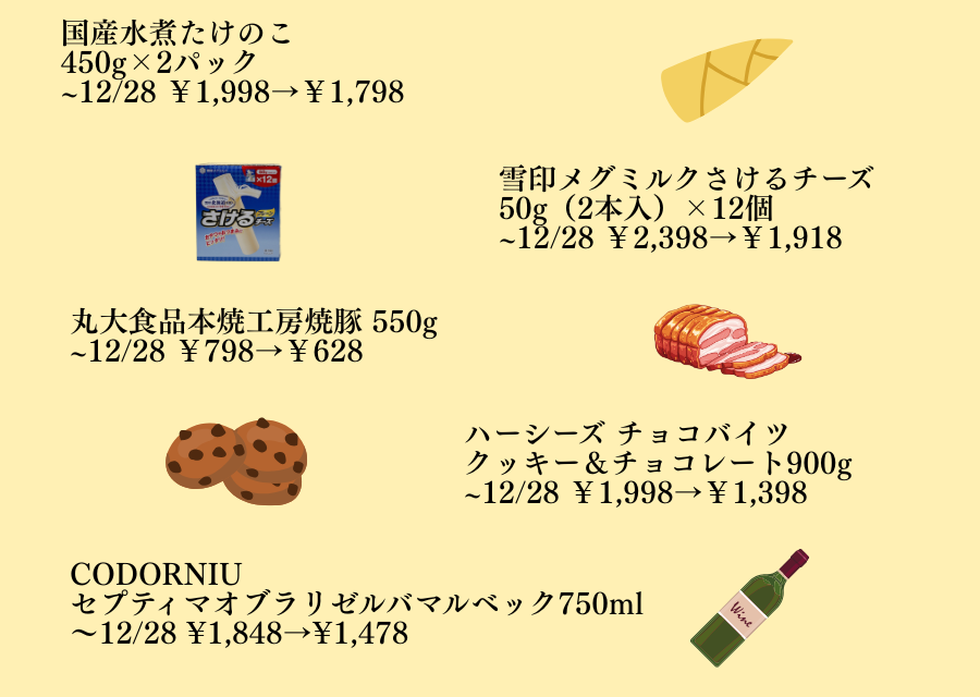 コストコ値引き】～1月4日のお買い得情報！値引きラッシュきたよ