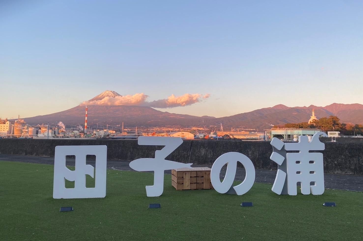 会場はここ。田子の浦みなと公園の入口近くです。