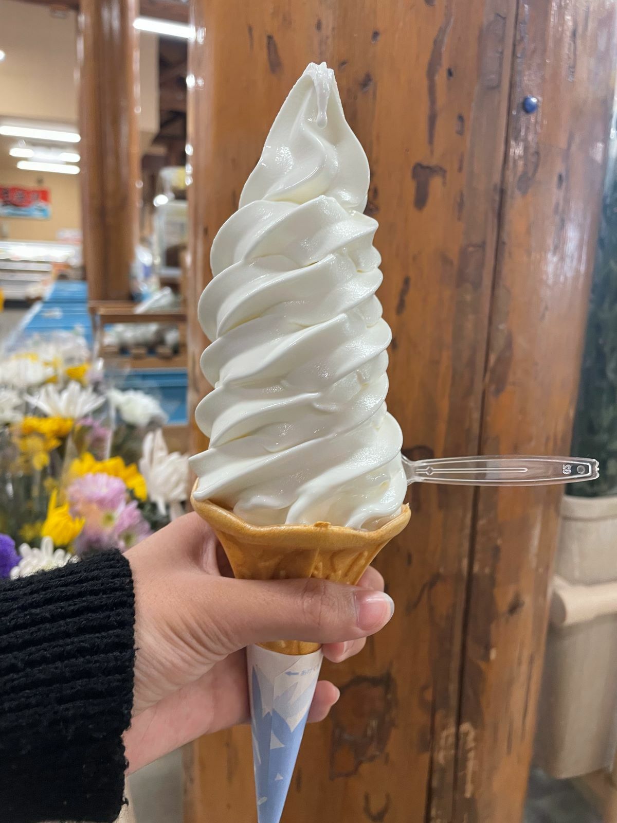 ソフトクリーム（コーン）４００円