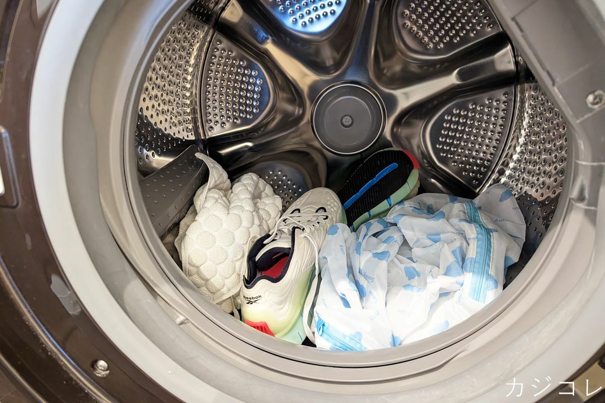 私は靴やスニーカーを洗濯機で洗っている