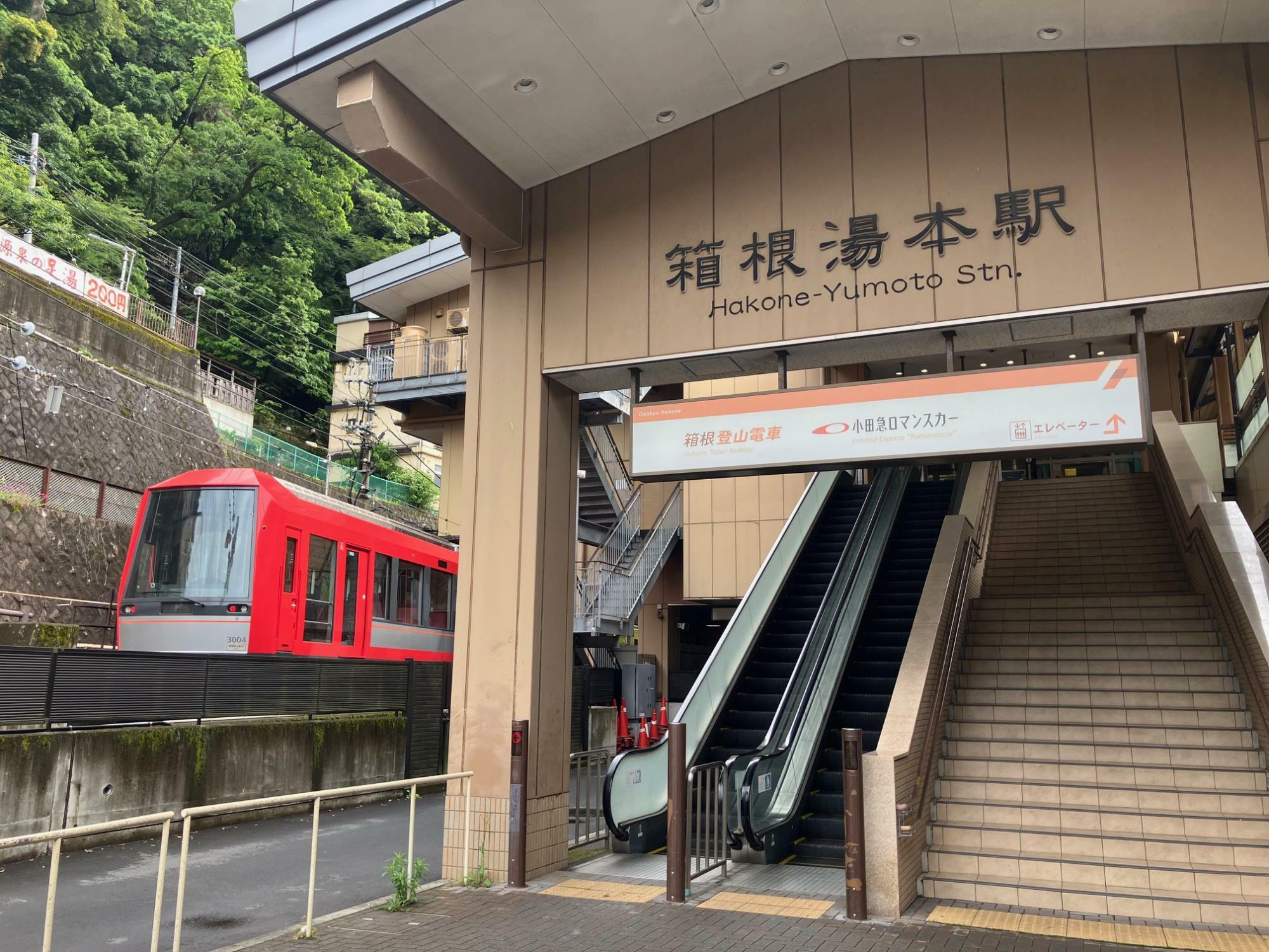 箱根湯本駅からスタート