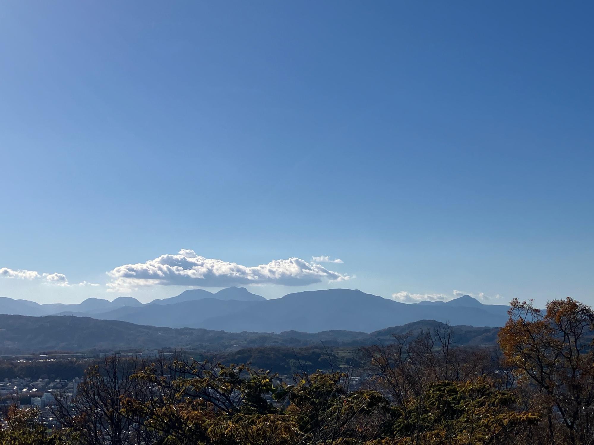 権現山展望台からの箱根外輪山