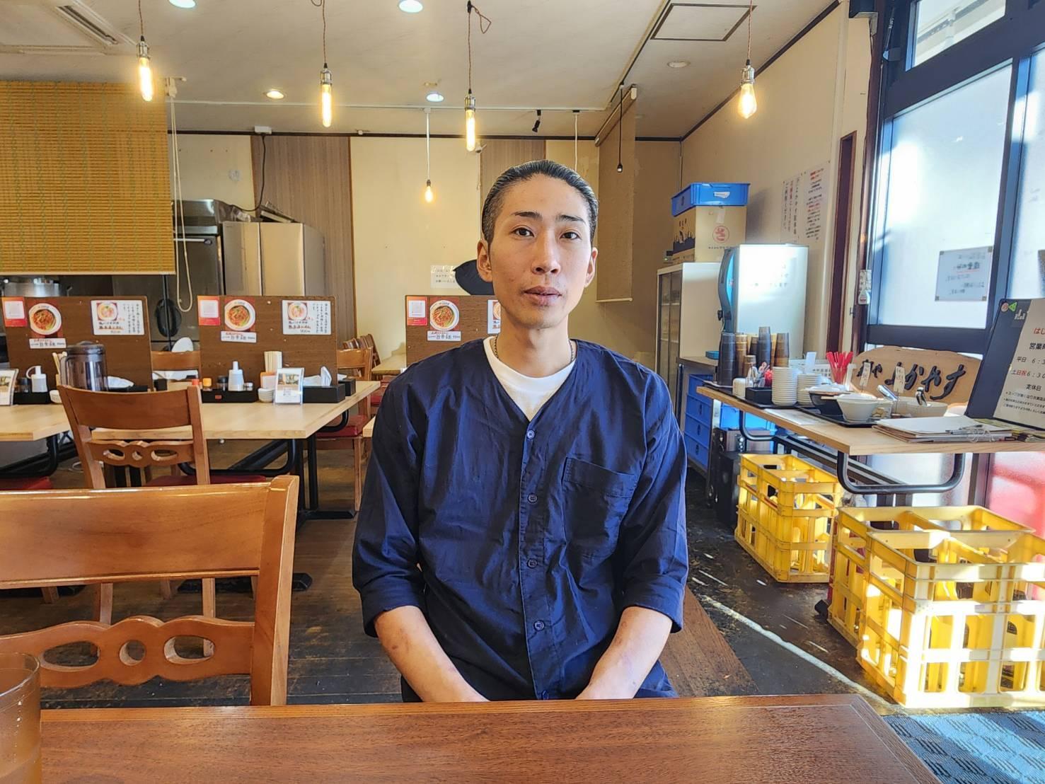 「麺や よかやす」店主の大鶴靖隆さん