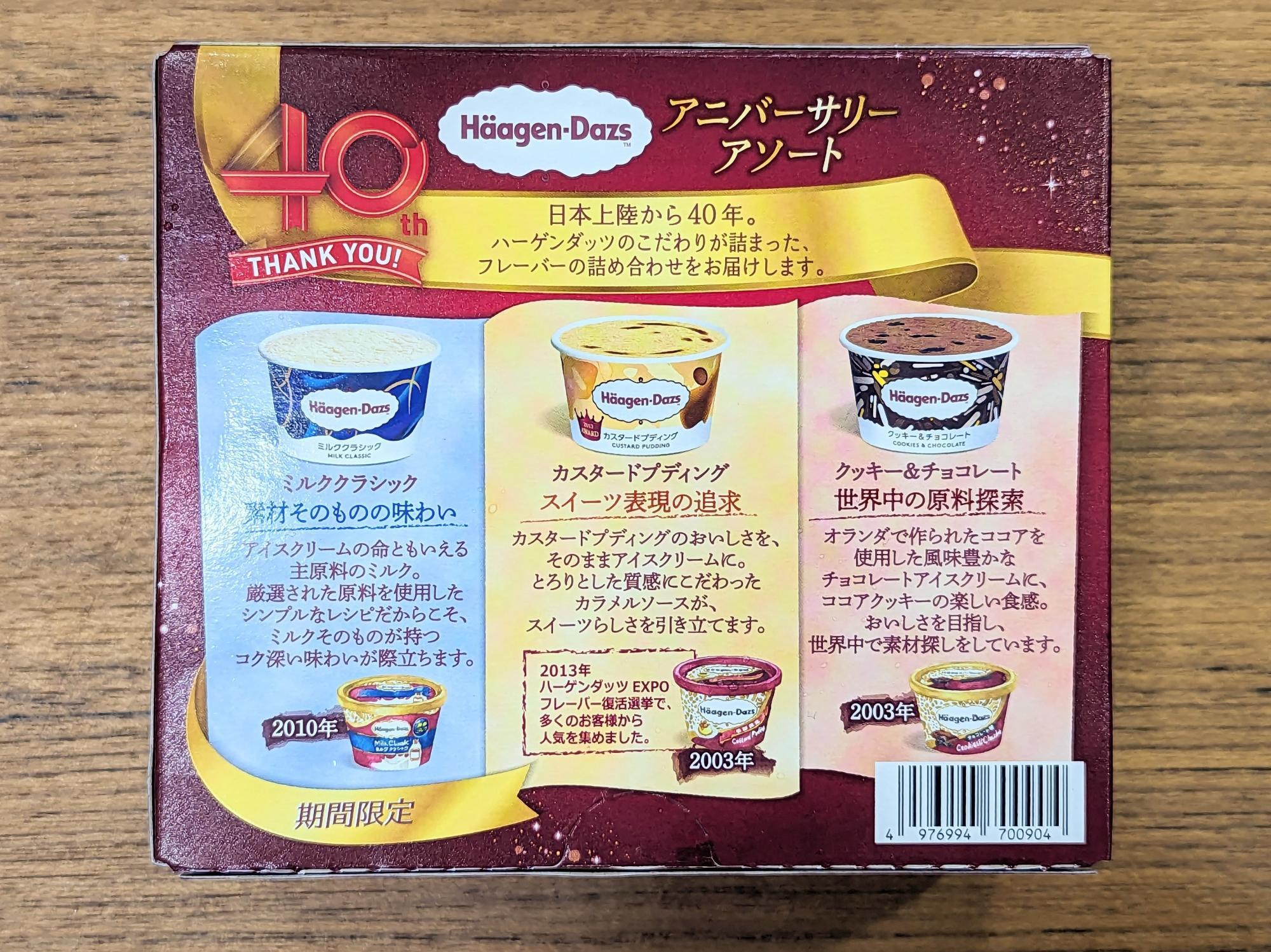 パッケージ裏情報