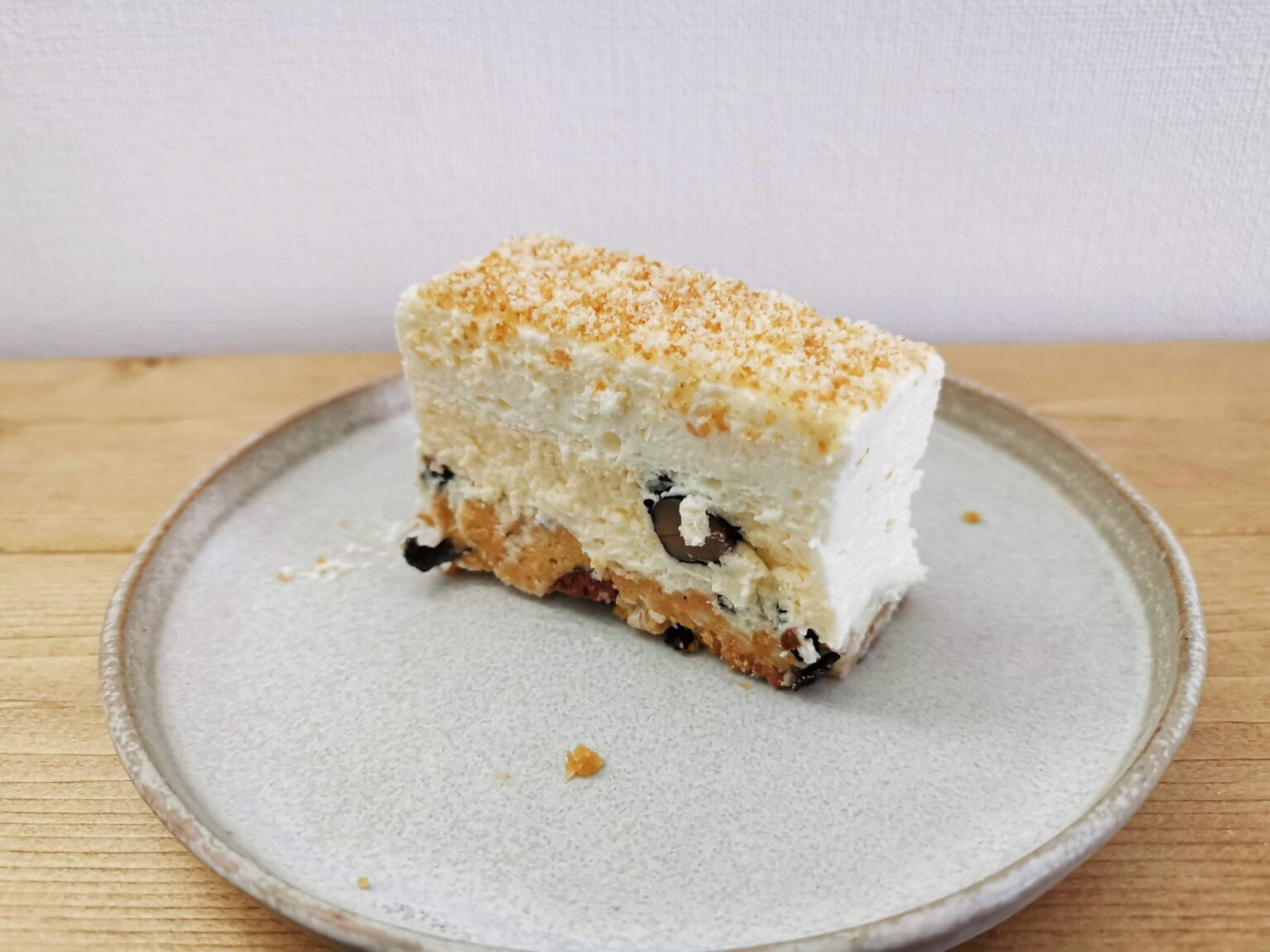 中島大祥堂が手掛ける黒豆を使った2層のチーズケーキ。以前お取り寄せしたもの。