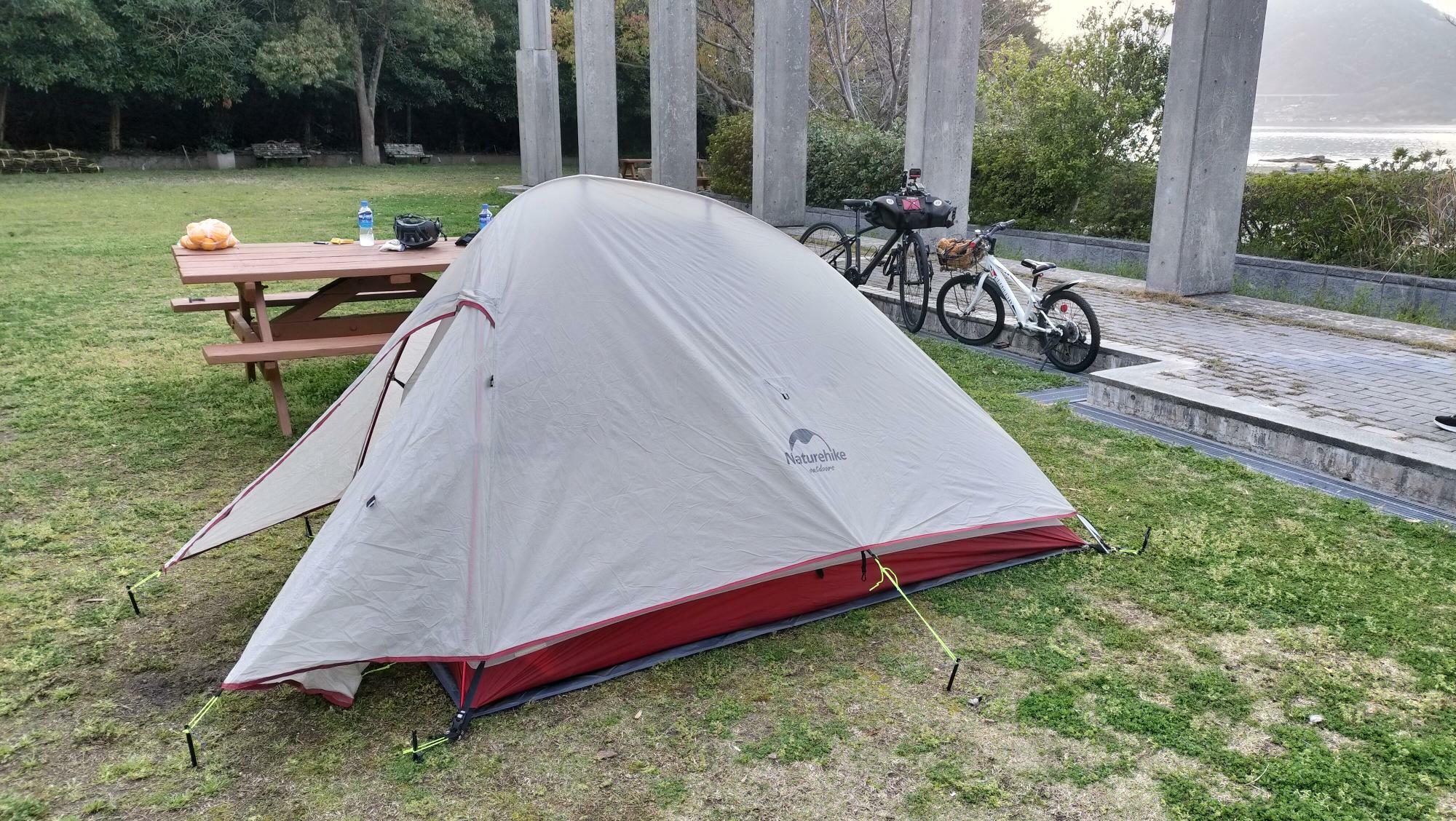 息子との自転車キャンプで使った2人用テント