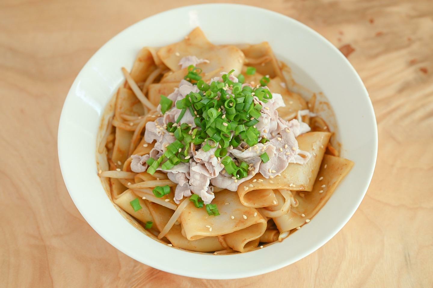 完成したビャンビャン麺