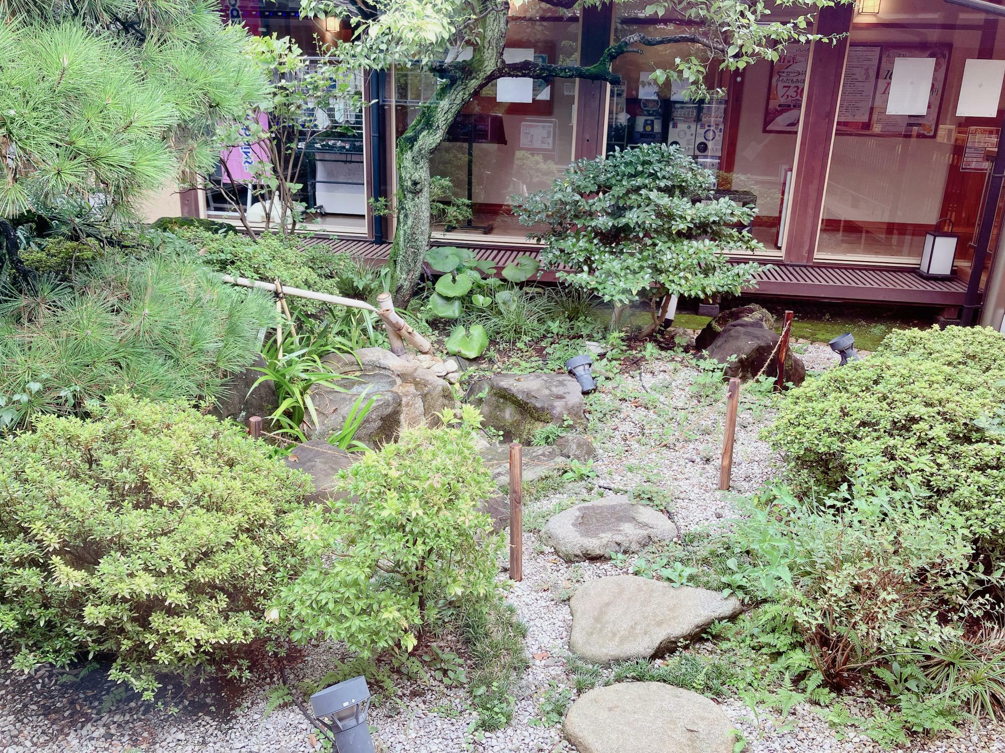 日本庭園のような中庭