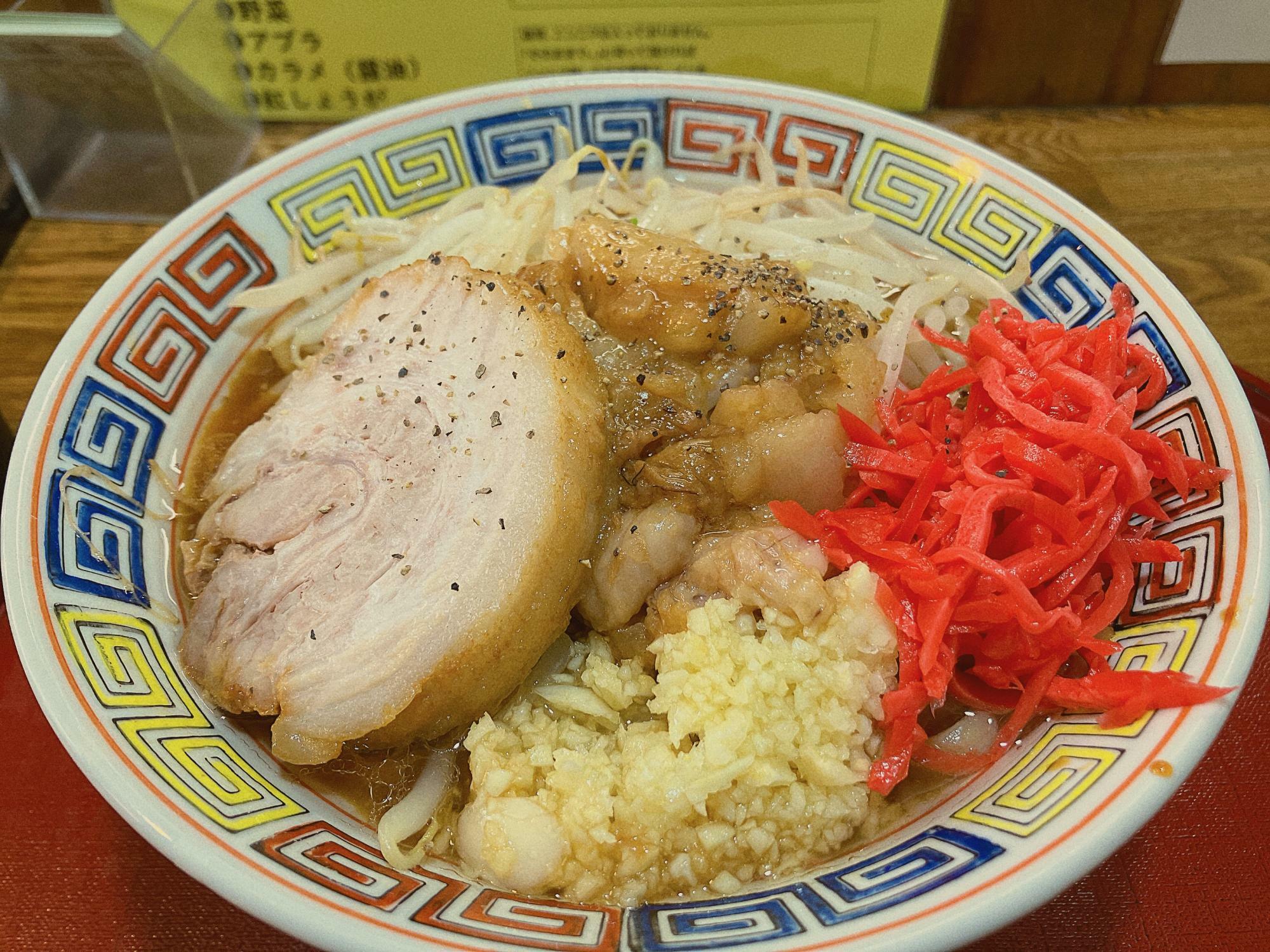 「めじ」のミニラーメン