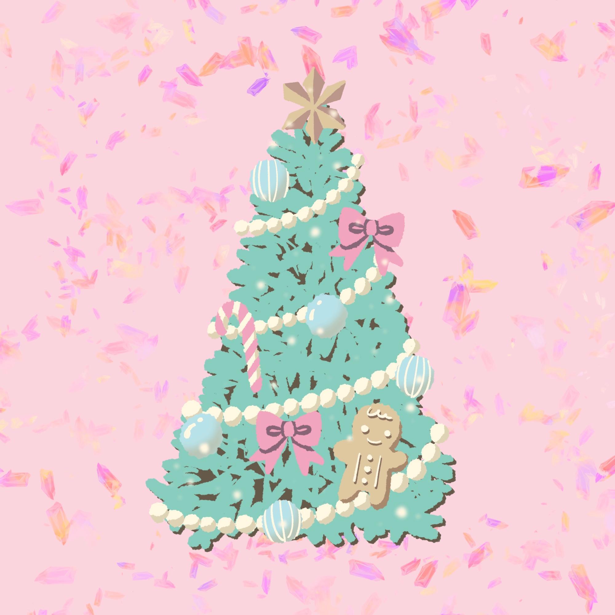 全体をパステルカラーにしてみました。かわいい!