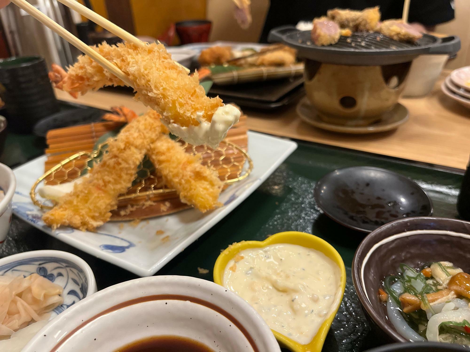 海老フライ定食（税込2,178円）