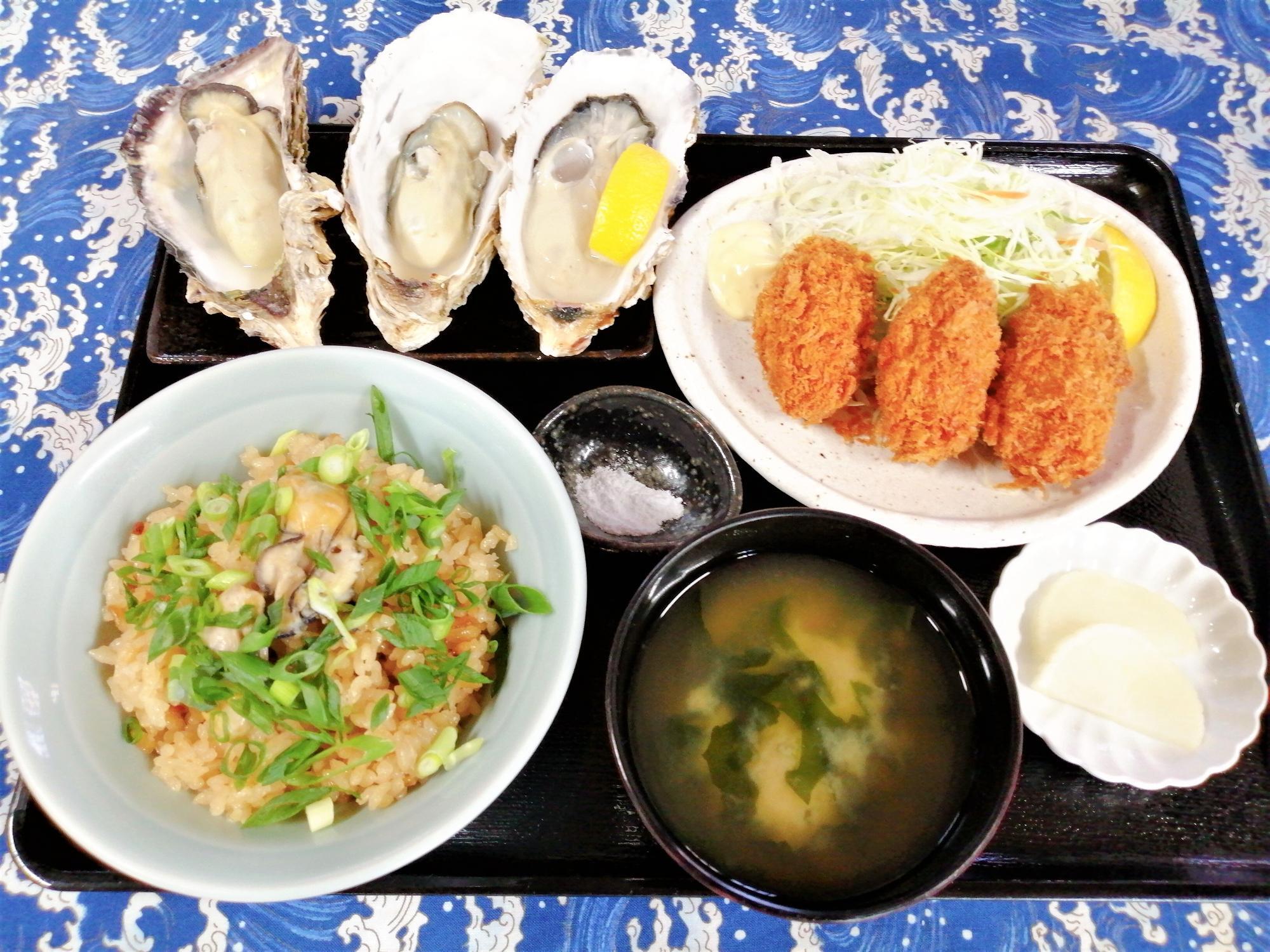 牡蠣づくし定食：1,600円