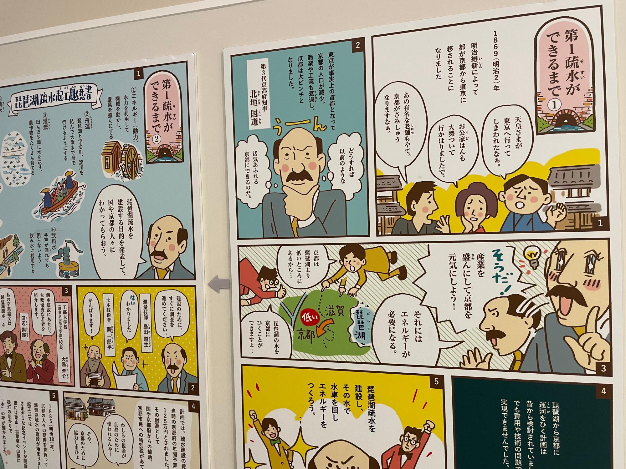 疏水ができるまでのストーリーが楽しく学べる漫画もあります