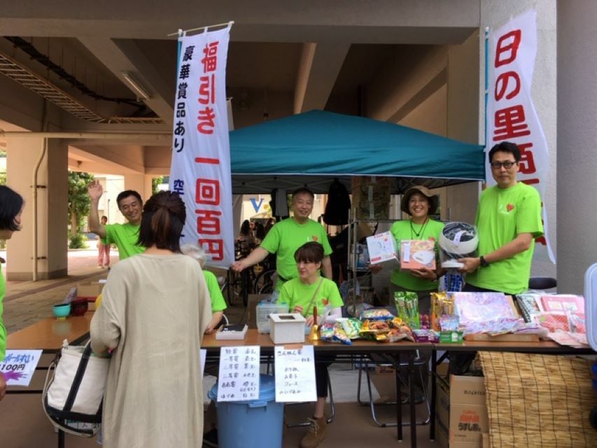 「福引き」は日の里商工会が毎年出店されているとのことです。（写真提供：宗像市）