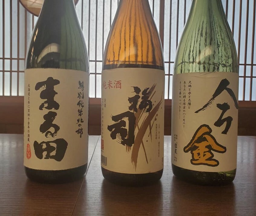 北海道の日本酒。最近は「彗星」という酒米を使う日本酒が多くなってきました