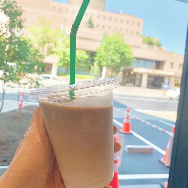 買い物の合間にコーヒー！