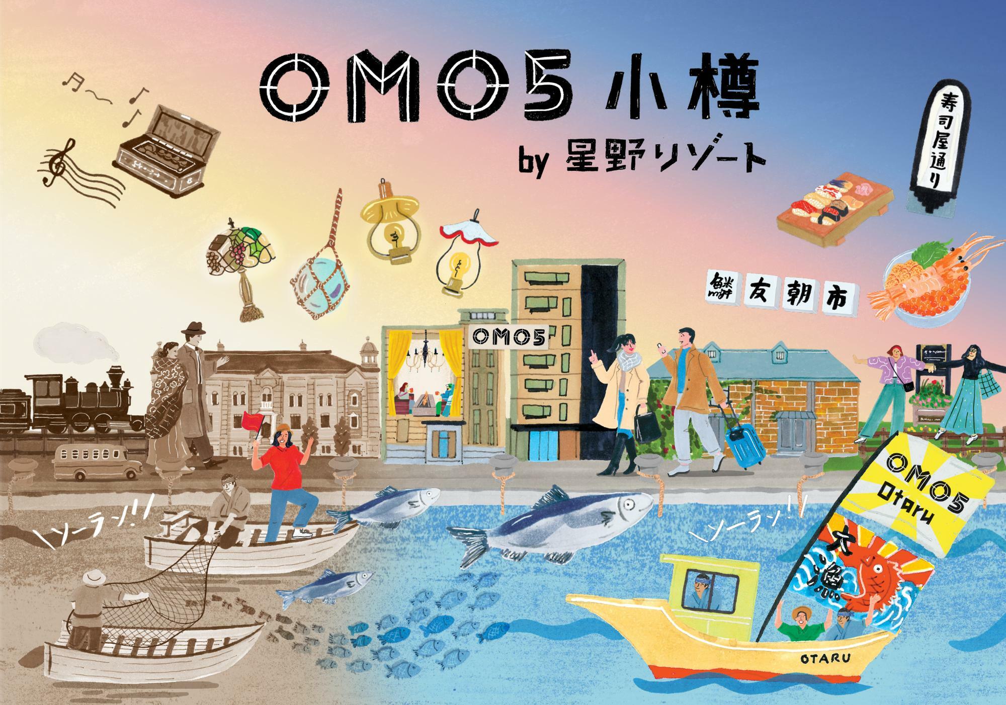 「OMO5小樽 by 星野リゾート」をイメージしたイラスト！