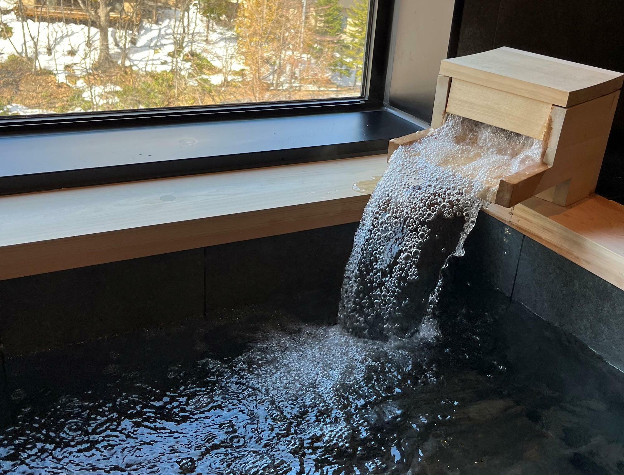 新しいフロアでは、客室でも温泉を楽しめます！