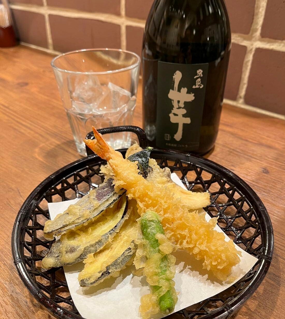 天ぷらに芋の風味がよく合います
