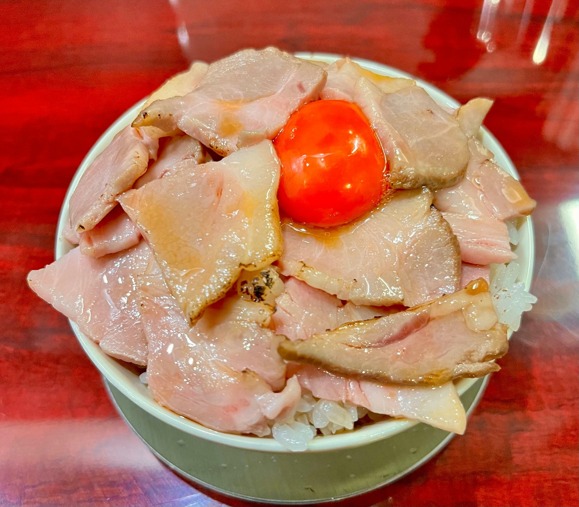 チャーシュー丼　ノーマル５５０円