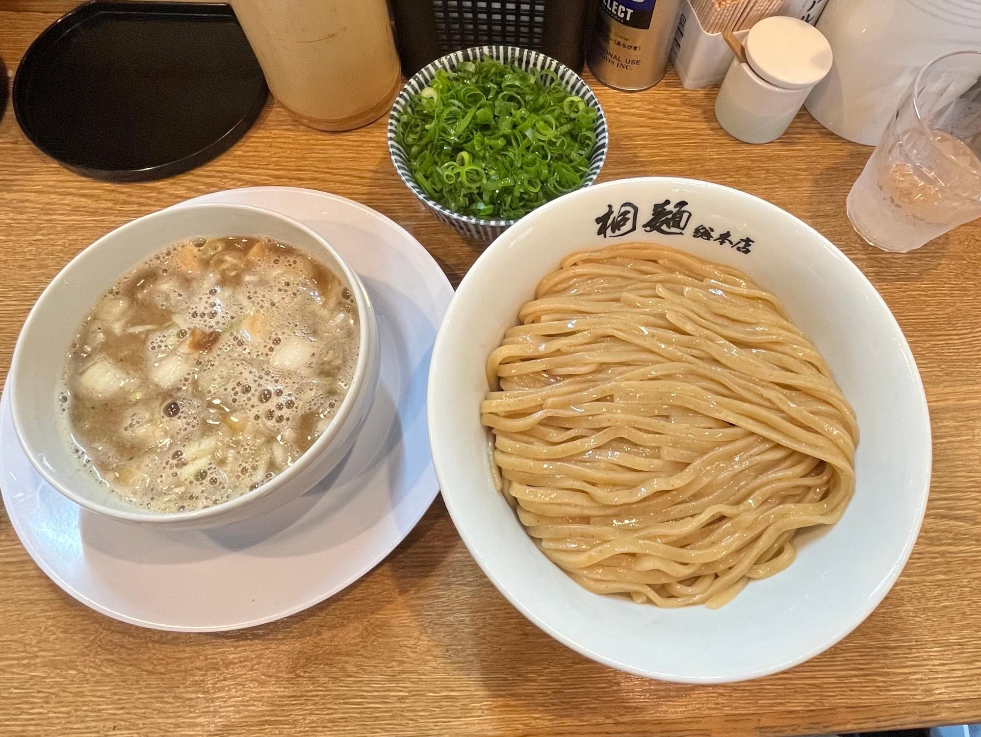 こってりつけめん　ネギ塩ご飯