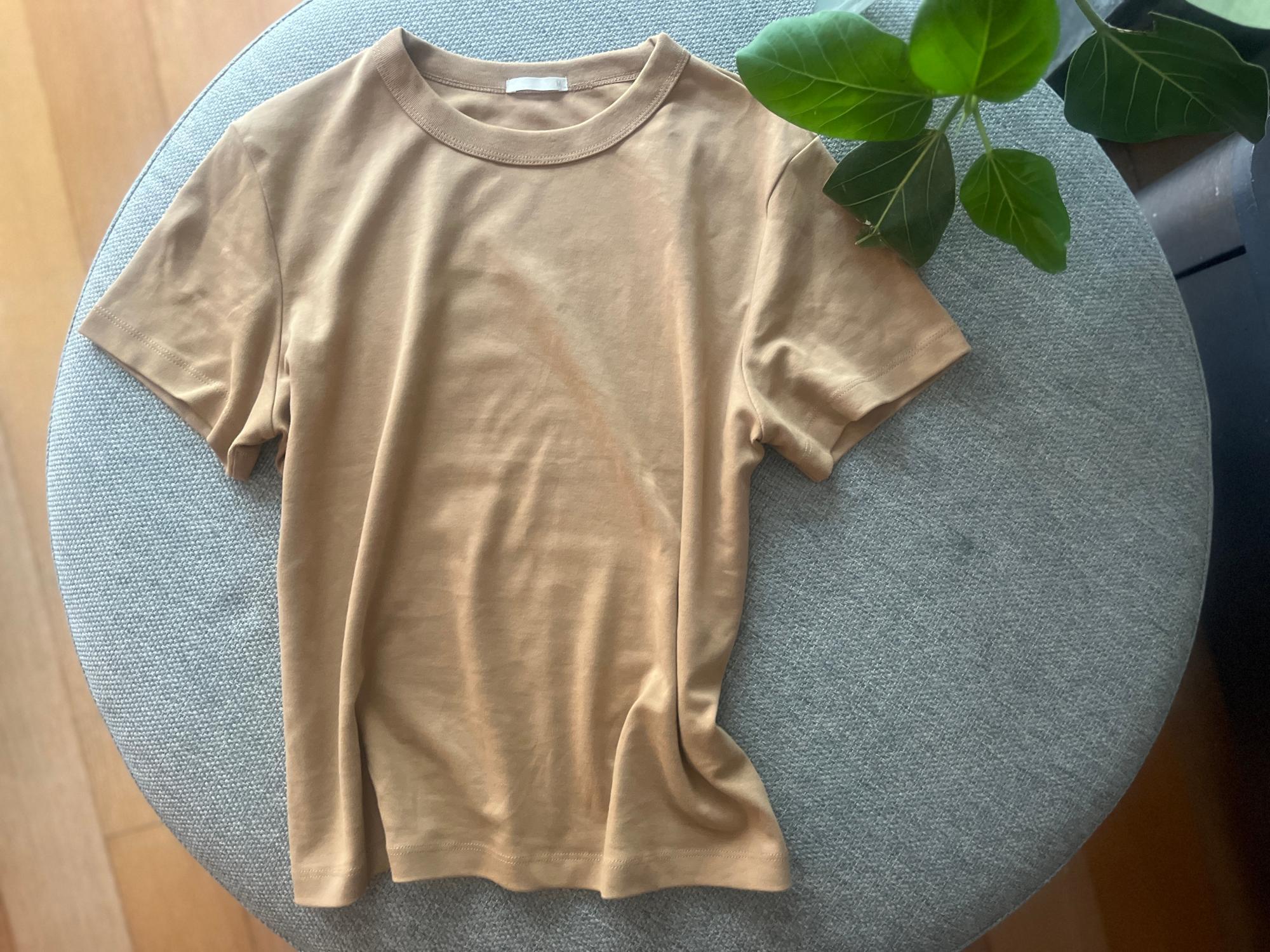 海外限定 PLEASURES グラフィック DIY クルーネック Tシャツ GU990円Tシャツが大人上品!着心地抜群で、おしゃれが楽しめる一