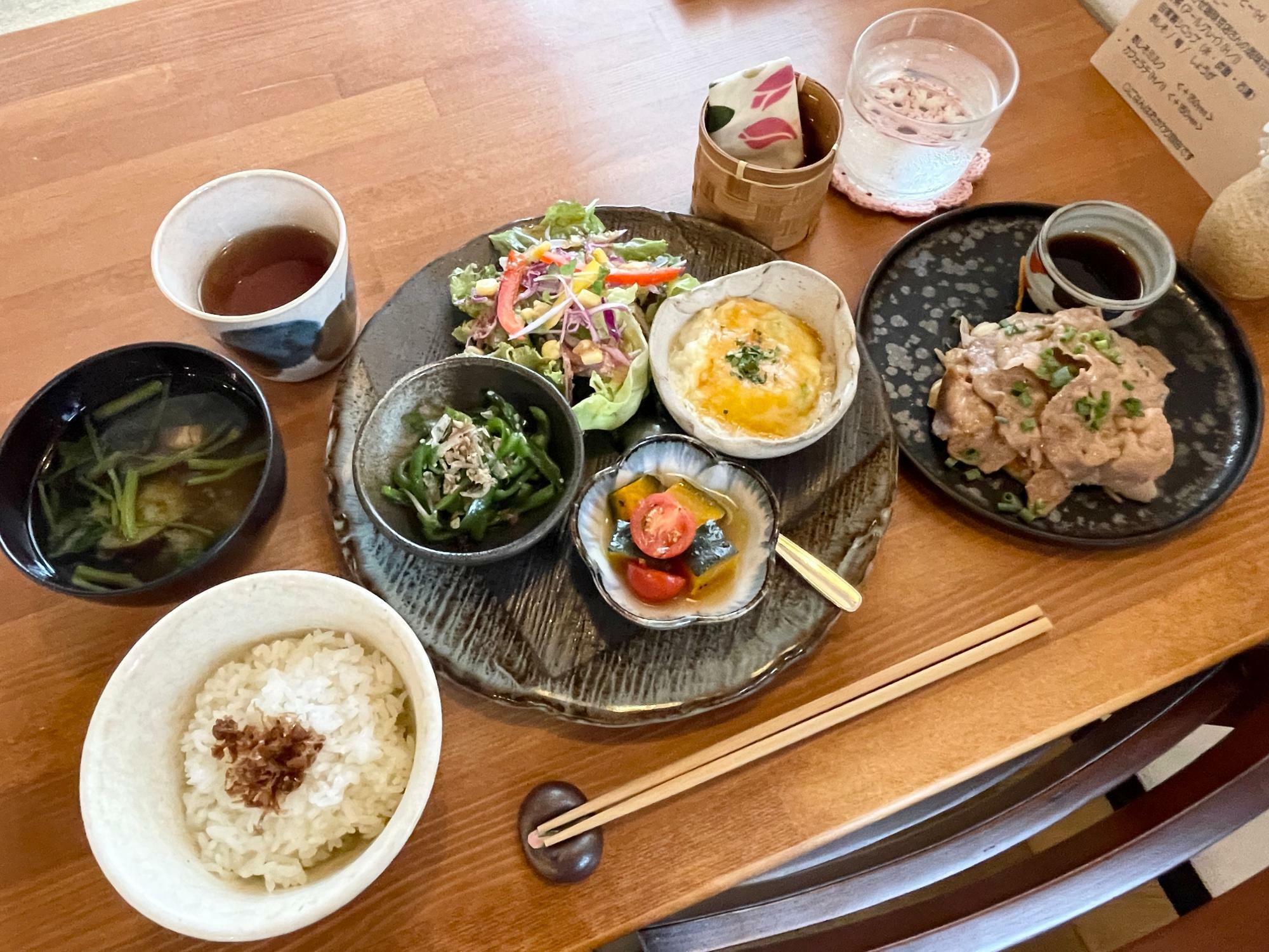 栄養バランスの取れたメニュー