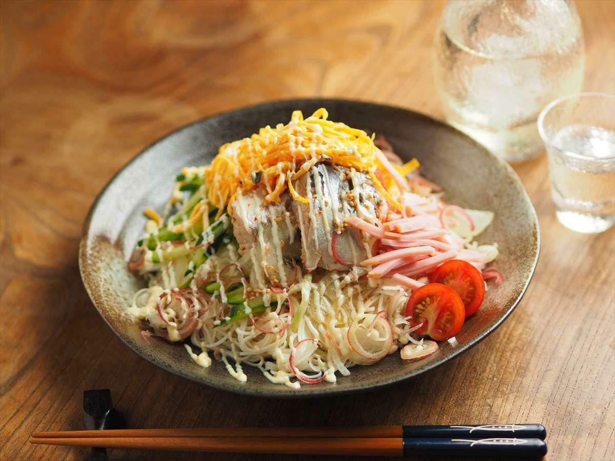 サバ缶冷やしぶっかけそうめん