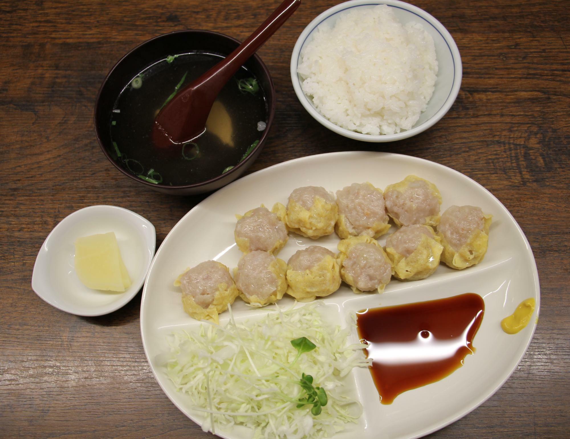 一番人気のしゅうまい定食850円