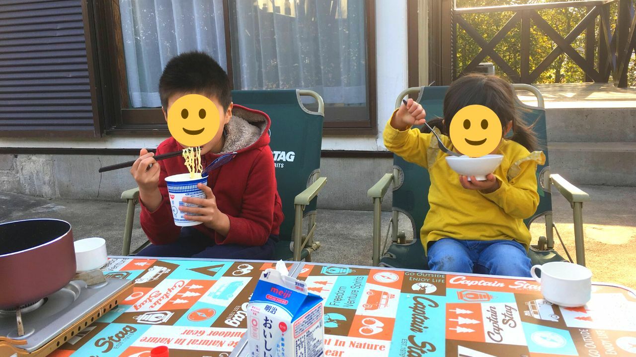 本格的にキャンプを始める前のコテージ泊、当時小学２年生