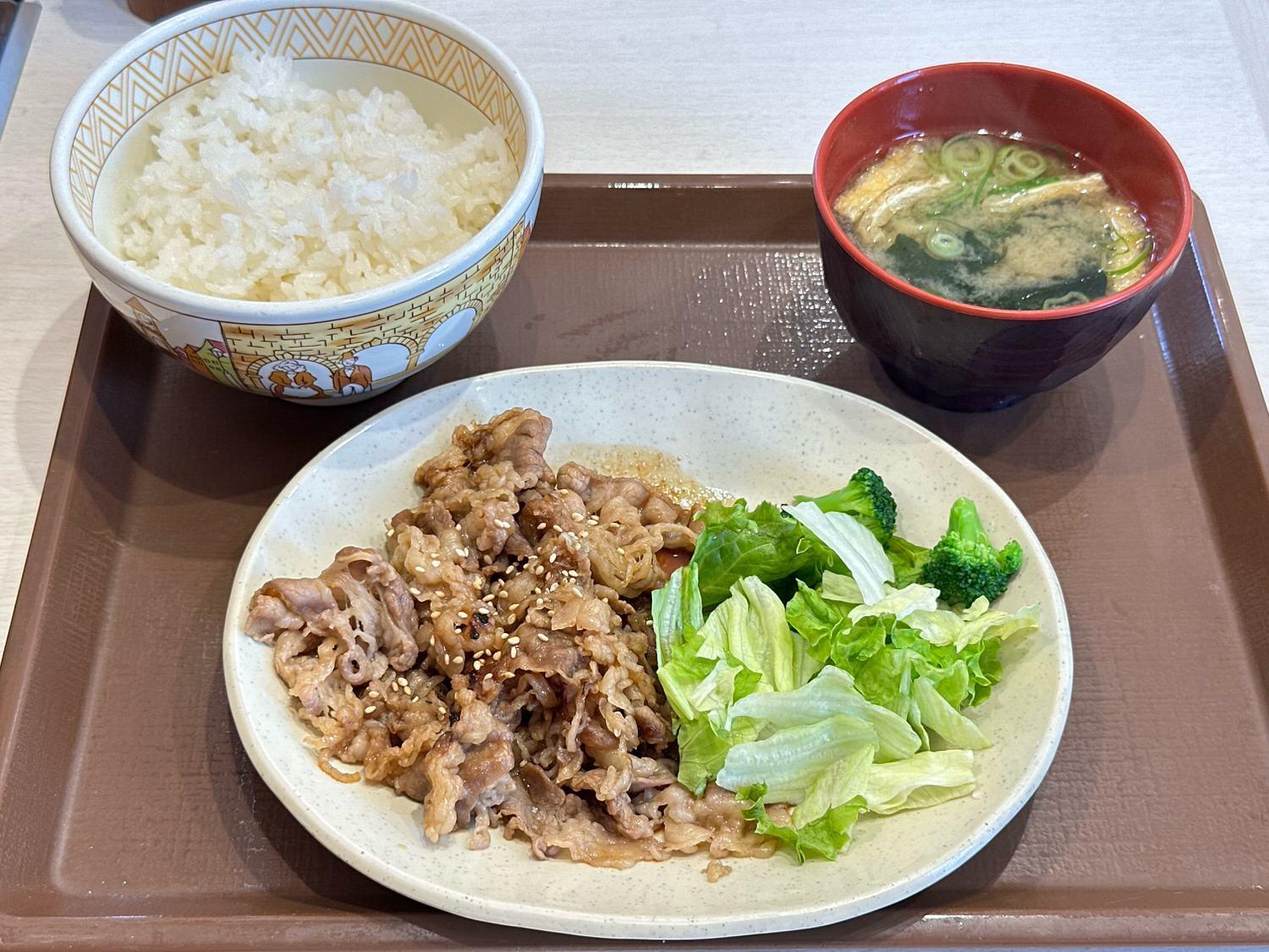 牛カルビ焼肉定食 | すき家