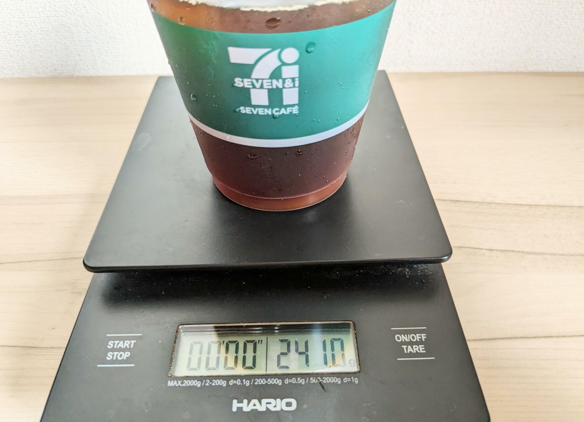 セブンカフェ モカブレンドアイスＲの重量